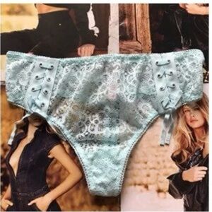 Victoria's Secret Light Blue Lace Panties